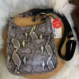 Ah-Dorned NWT 100% Leather Classic Mini Adjustable Strap Crossbody Messenger Bag